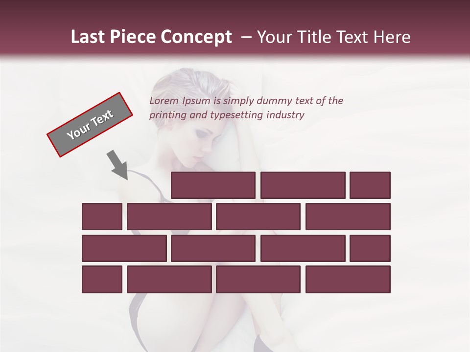 Underwear Naked  PowerPoint Template