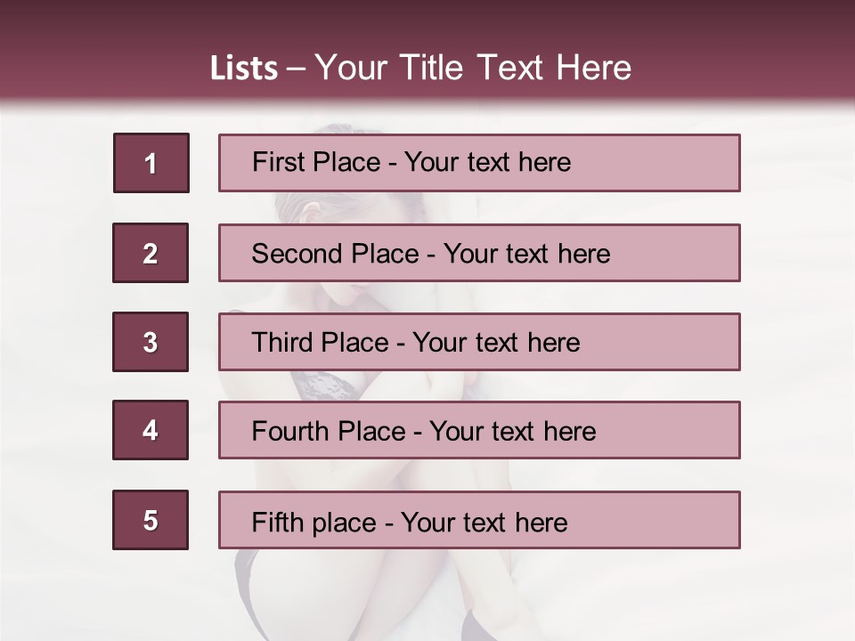 Underwear Naked  PowerPoint Template