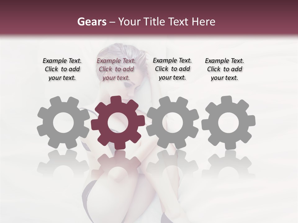 Underwear Naked  PowerPoint Template