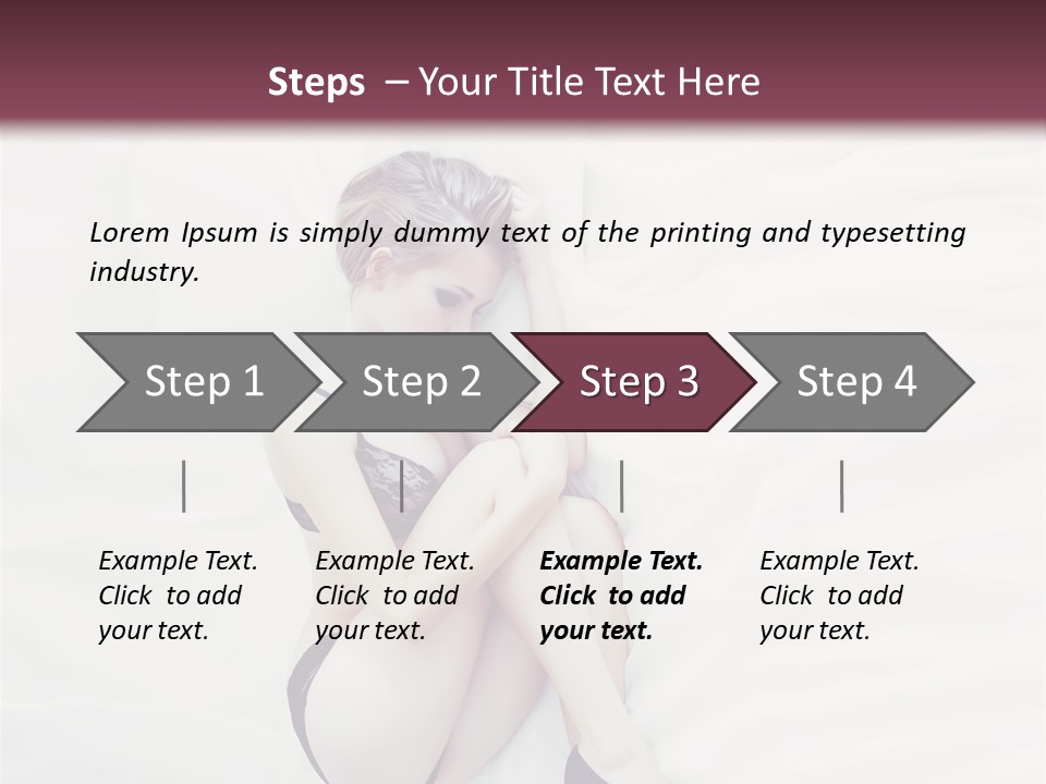 Underwear Naked  PowerPoint Template