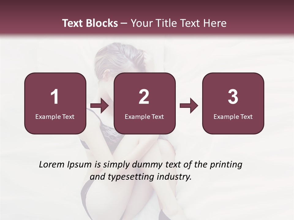 Underwear Naked  PowerPoint Template