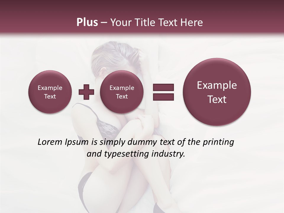 Underwear Naked  PowerPoint Template