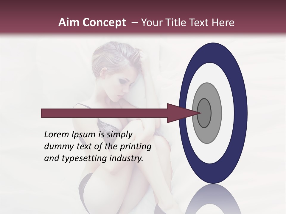 Underwear Naked  PowerPoint Template