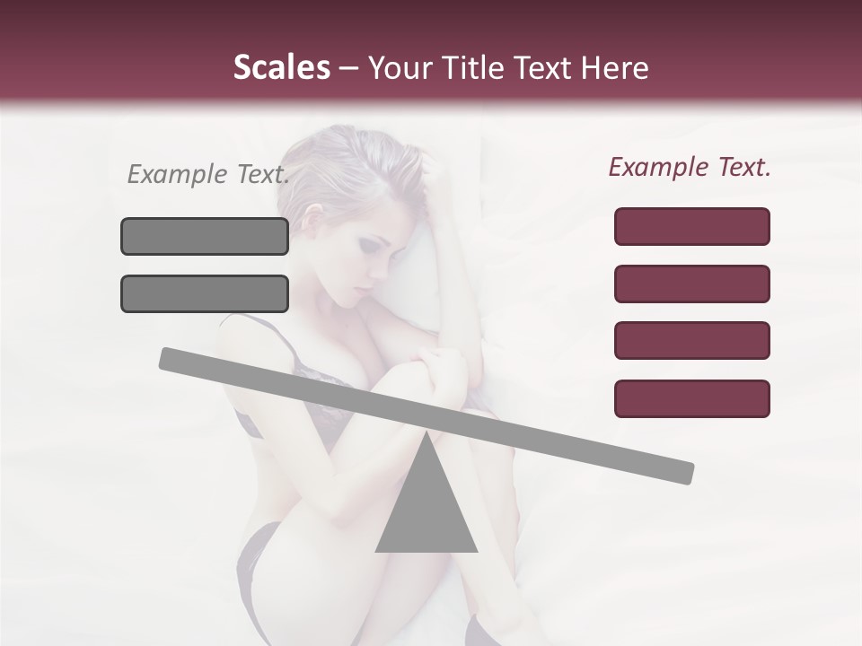 Underwear Naked  PowerPoint Template
