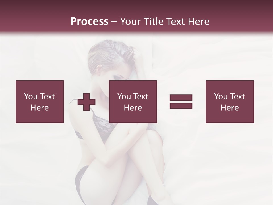 Underwear Naked  PowerPoint Template