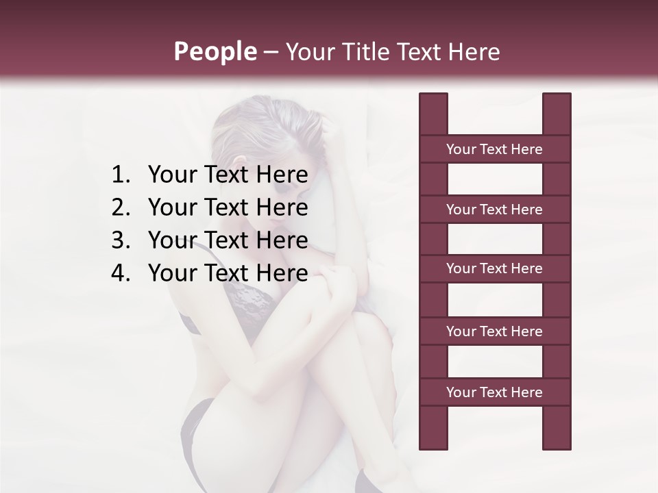 Underwear Naked  PowerPoint Template