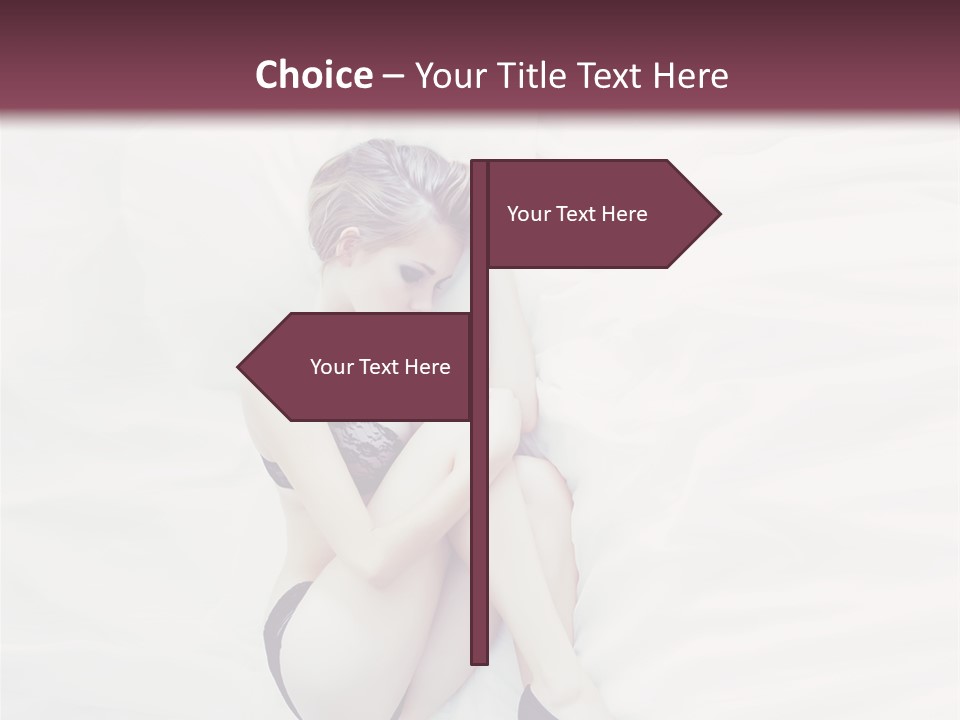 Underwear Naked  PowerPoint Template