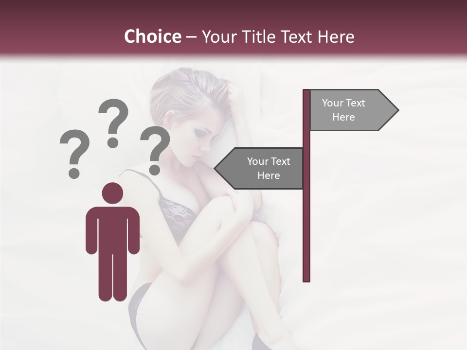 Underwear Naked  PowerPoint Template