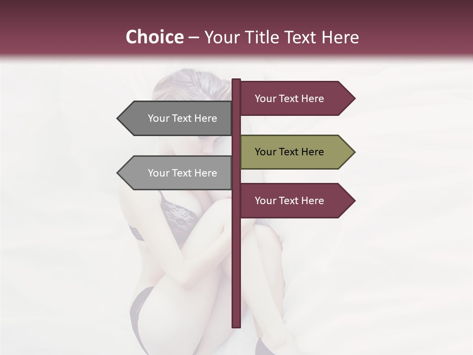 Underwear Naked  PowerPoint Template