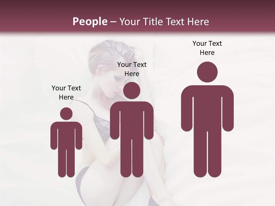 Underwear Naked  PowerPoint Template