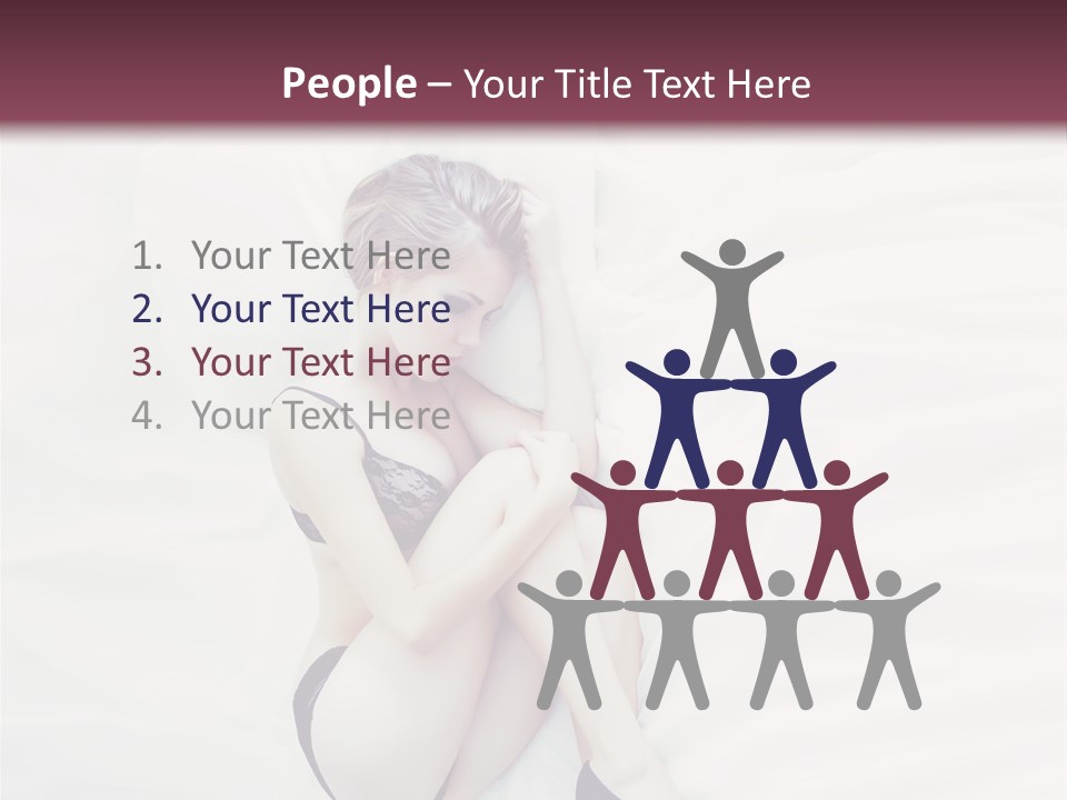 Underwear Naked  PowerPoint Template