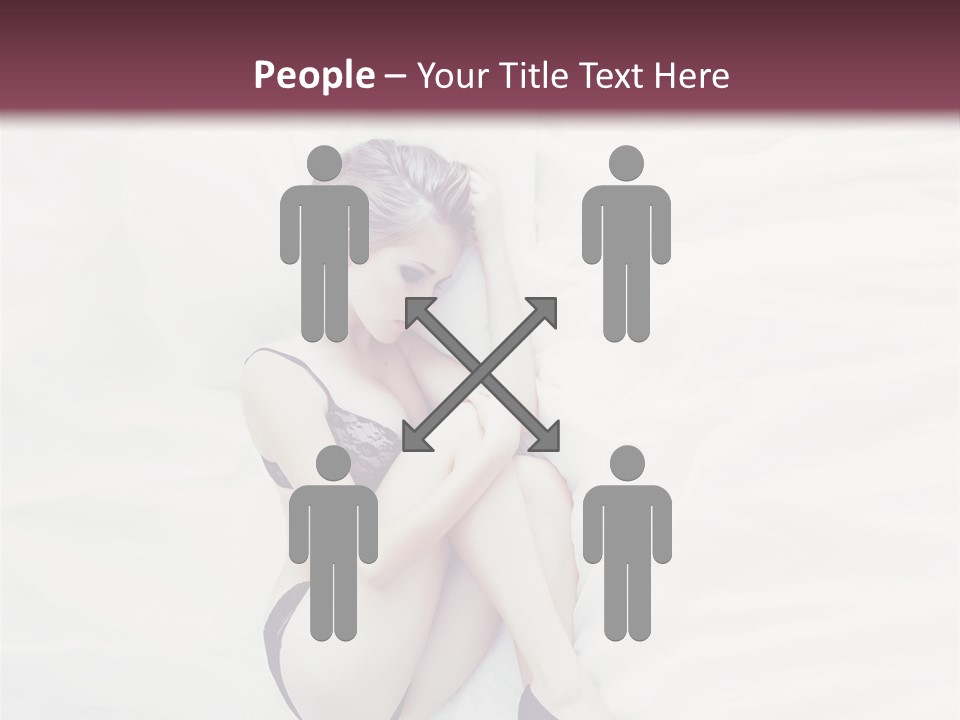 Underwear Naked  PowerPoint Template