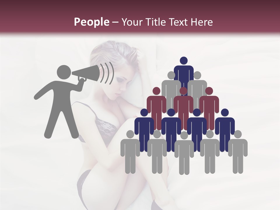 Underwear Naked  PowerPoint Template