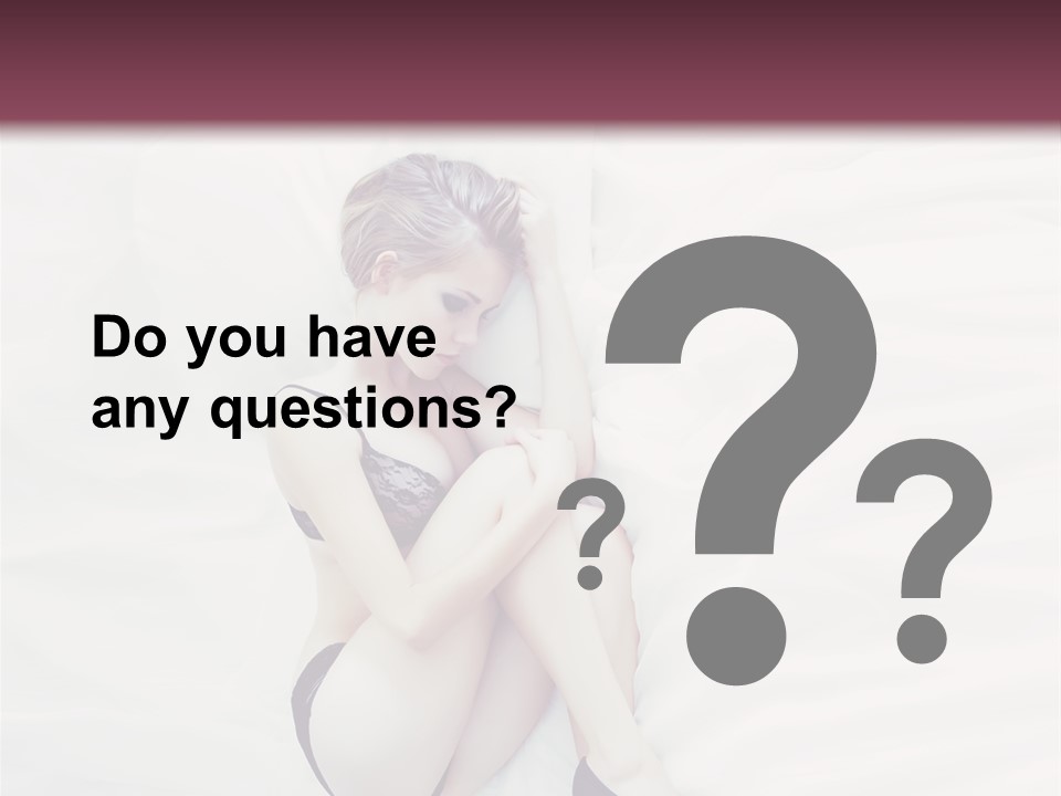 Underwear Naked  PowerPoint Template