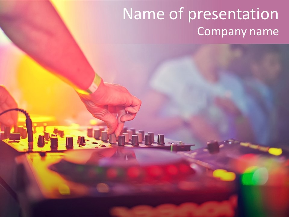 Technology Entertainment Clubbing PowerPoint Template