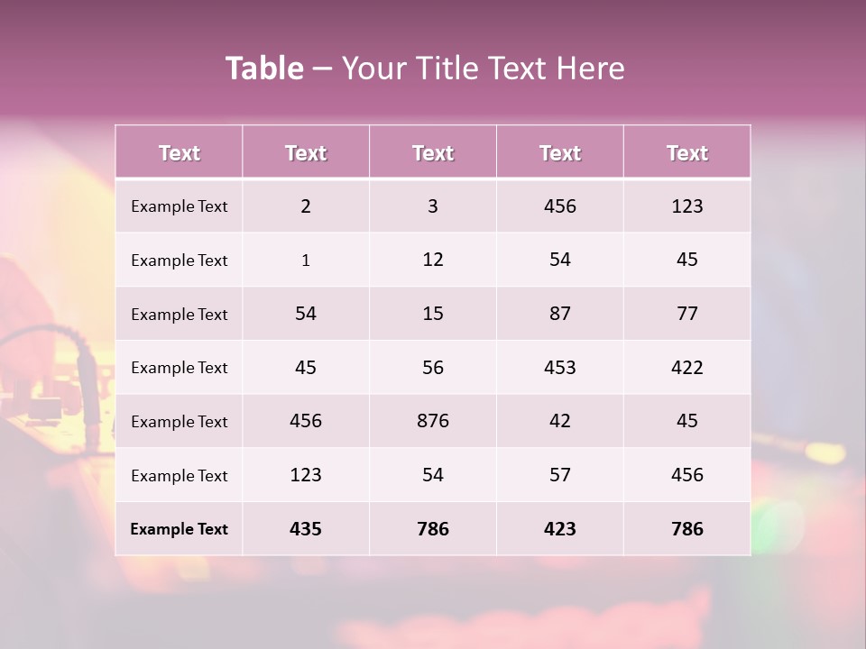 Technology Entertainment Clubbing PowerPoint Template