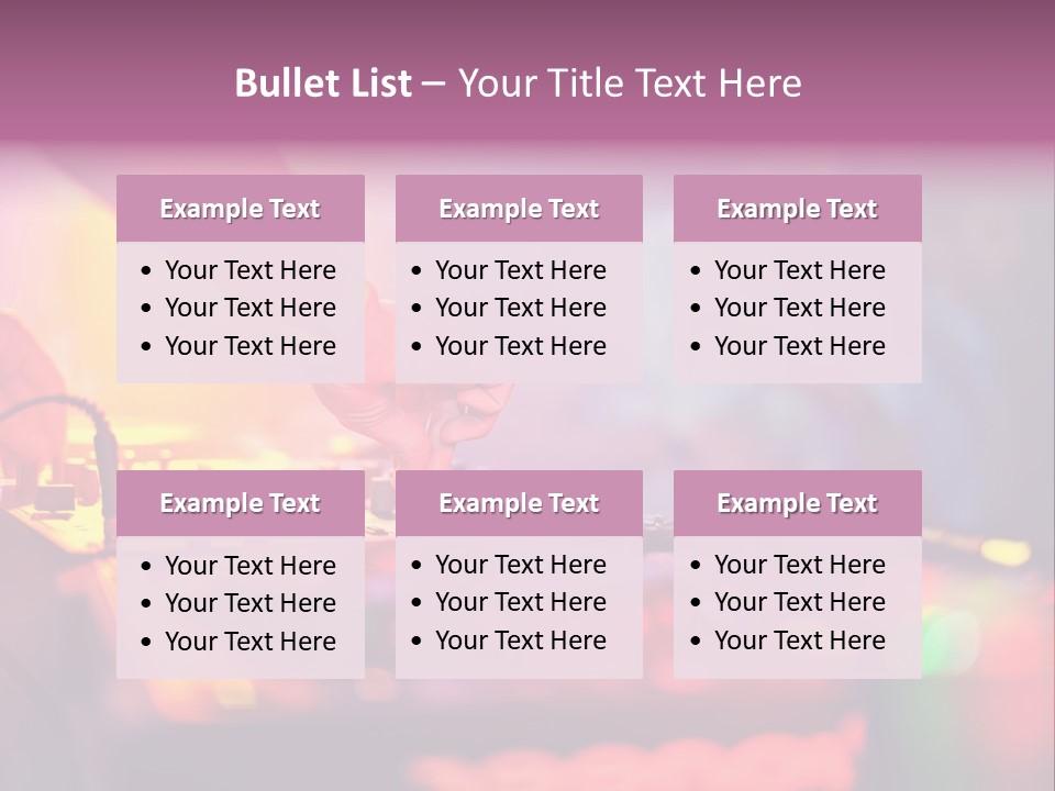 Technology Entertainment Clubbing PowerPoint Template