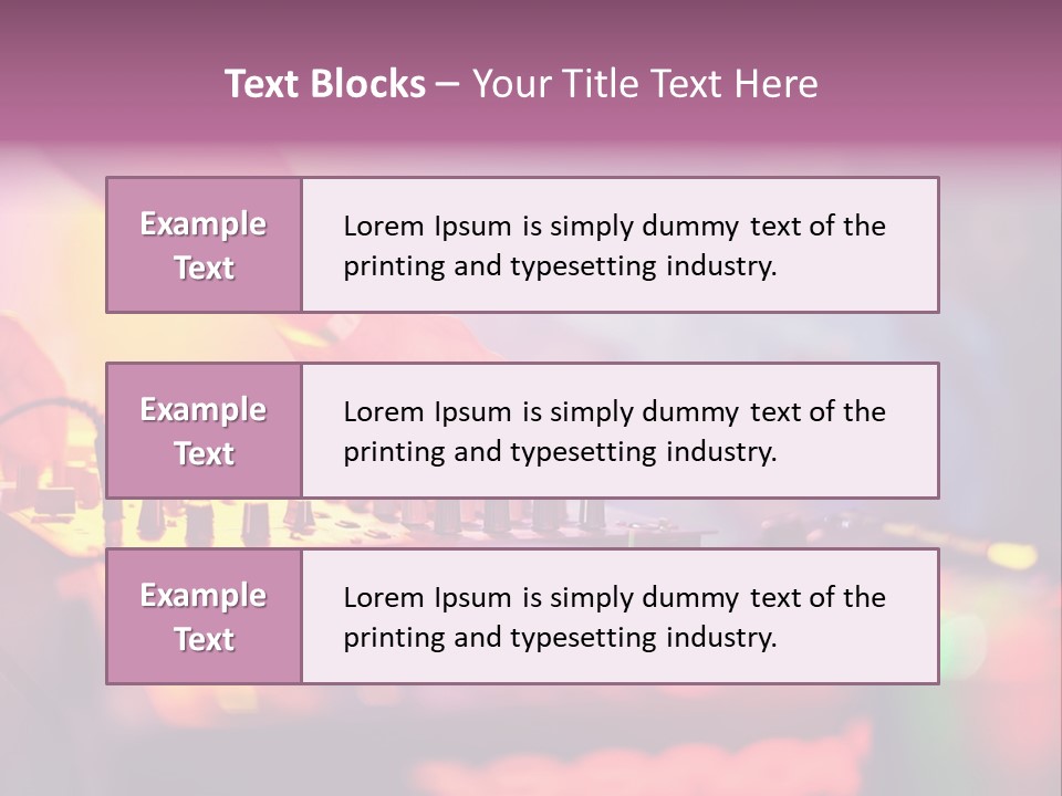 Technology Entertainment Clubbing PowerPoint Template