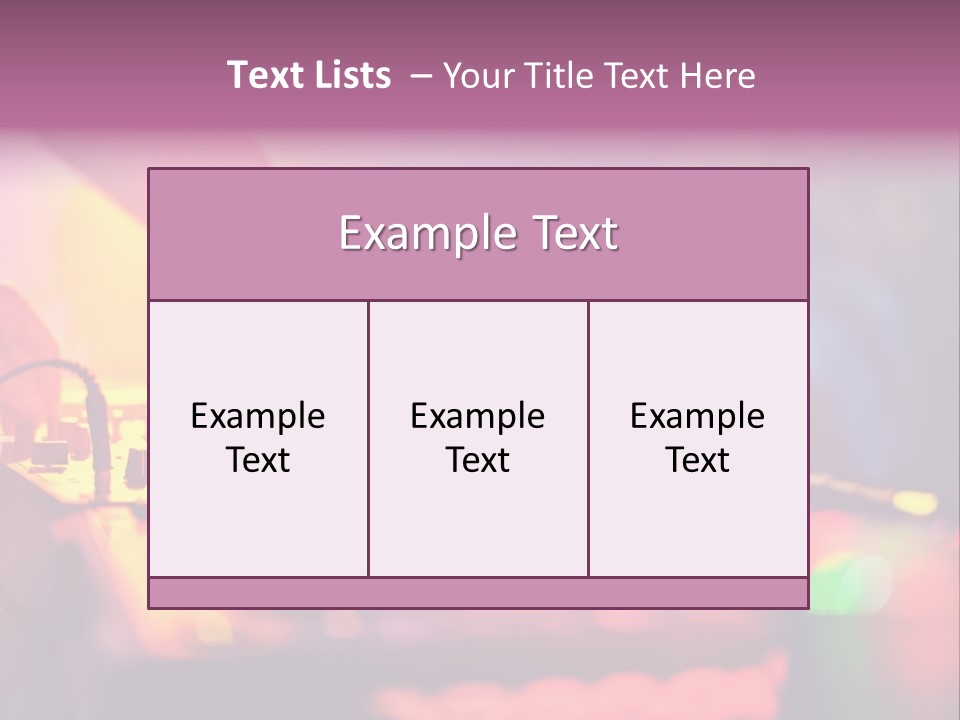 Technology Entertainment Clubbing PowerPoint Template