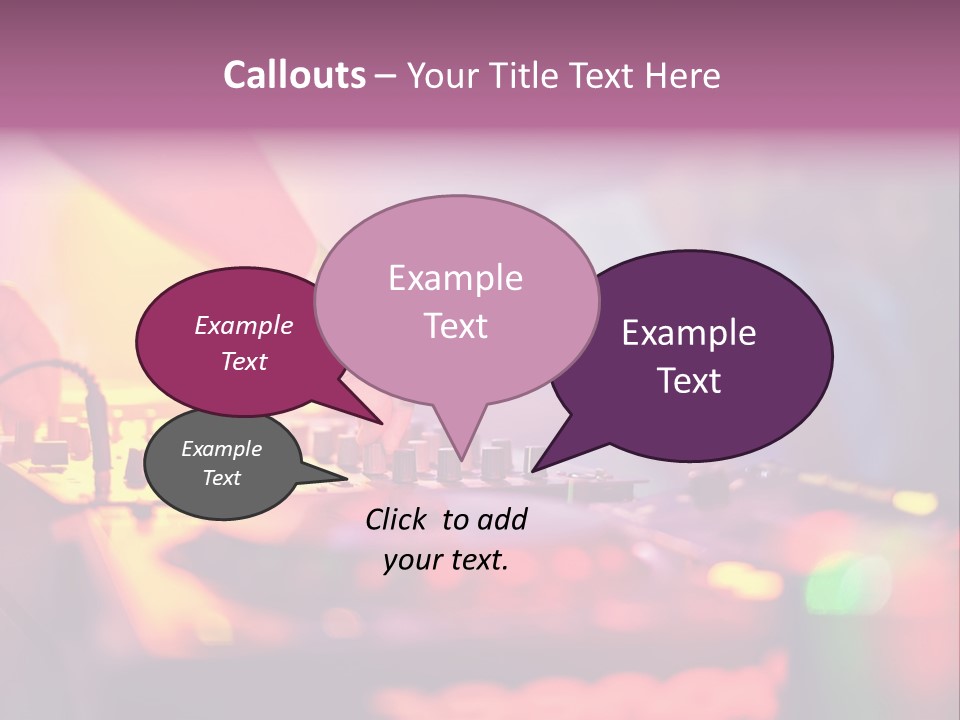 Technology Entertainment Clubbing PowerPoint Template