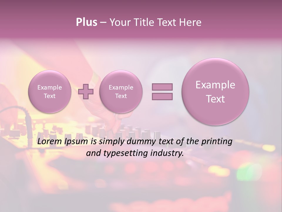 Technology Entertainment Clubbing PowerPoint Template