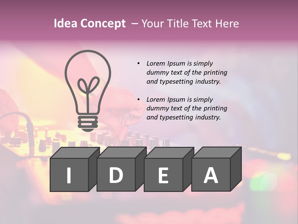 Technology Entertainment Clubbing PowerPoint Template