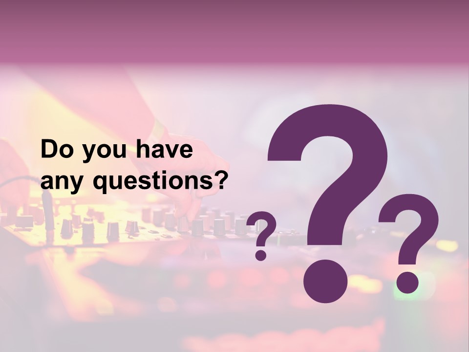 Technology Entertainment Clubbing PowerPoint Template