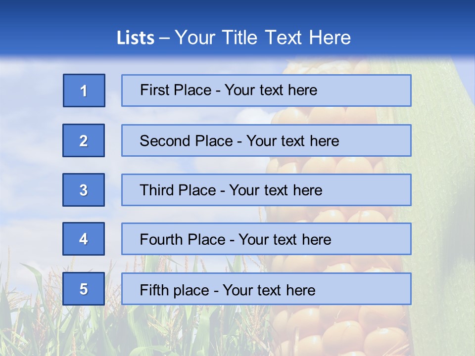 Food Grain Ear PowerPoint Template