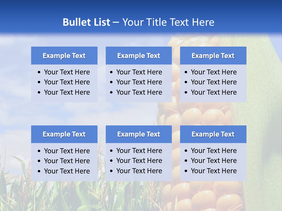 Food Grain Ear PowerPoint Template