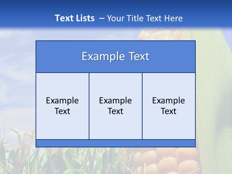 Food Grain Ear PowerPoint Template