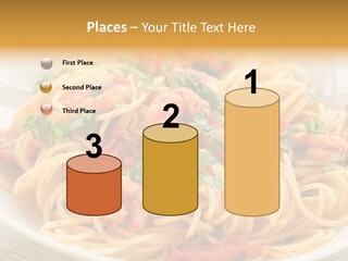 Menu Shrimp Tomato Pasta PowerPoint Template