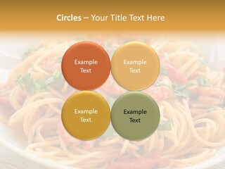 Menu Shrimp Tomato Pasta PowerPoint Template