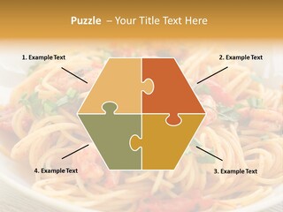 Menu Shrimp Tomato Pasta PowerPoint Template