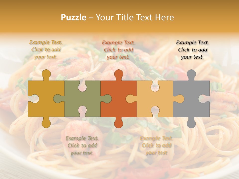 Menu Shrimp Tomato Pasta PowerPoint Template