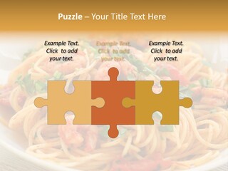 Menu Shrimp Tomato Pasta PowerPoint Template