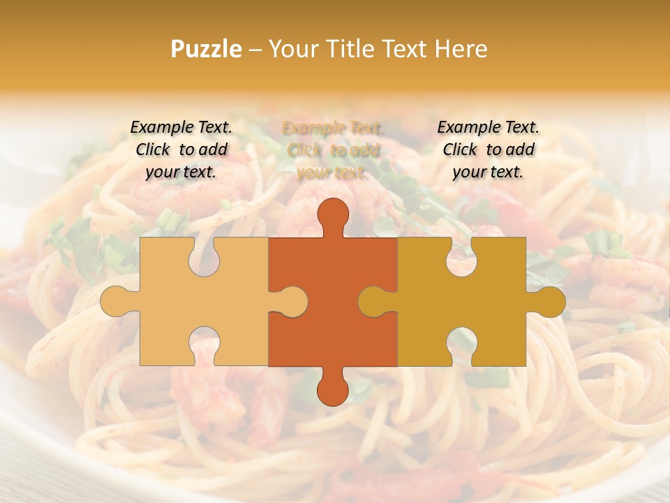 Menu Shrimp Tomato Pasta PowerPoint Template