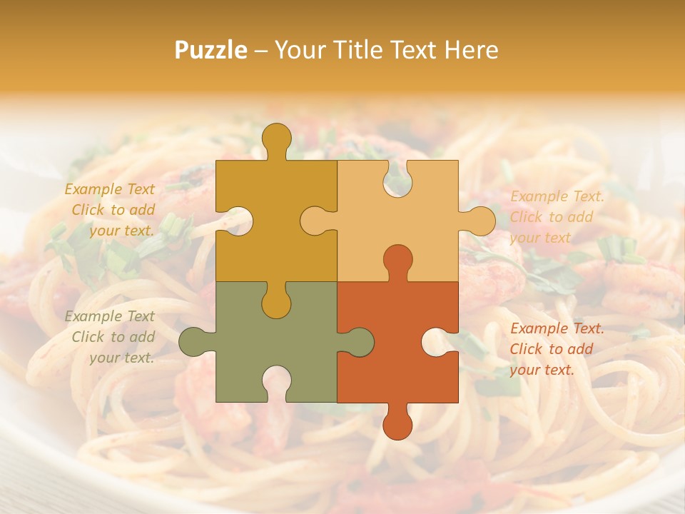 Menu Shrimp Tomato Pasta PowerPoint Template