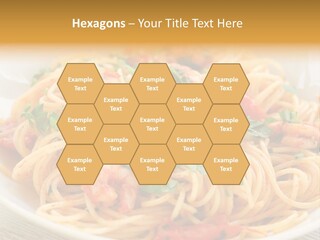 Menu Shrimp Tomato Pasta PowerPoint Template