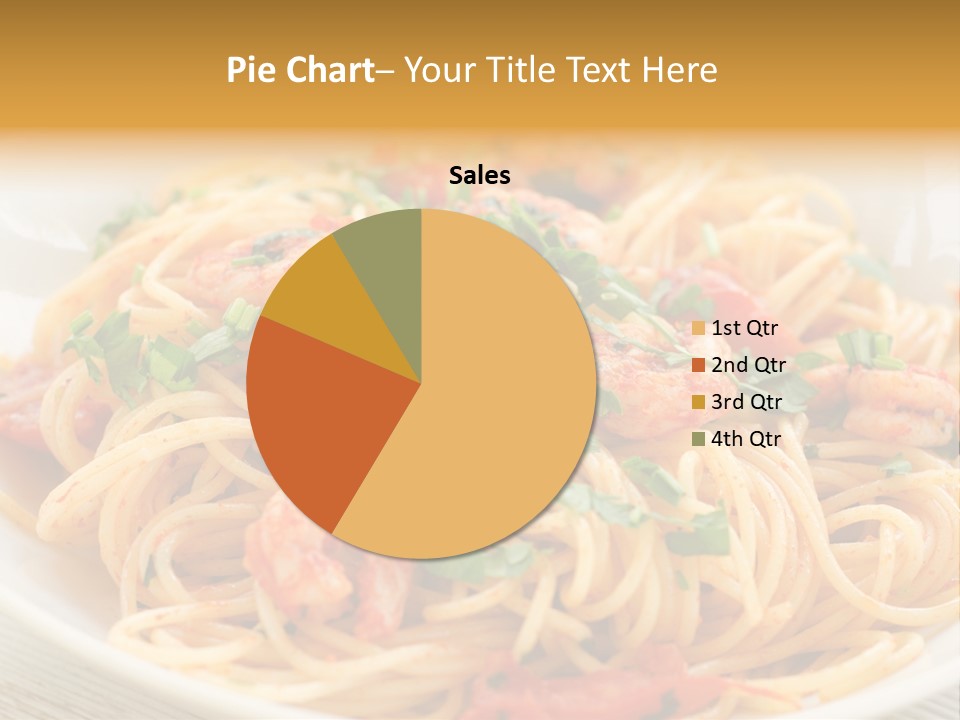 Menu Shrimp Tomato Pasta PowerPoint Template