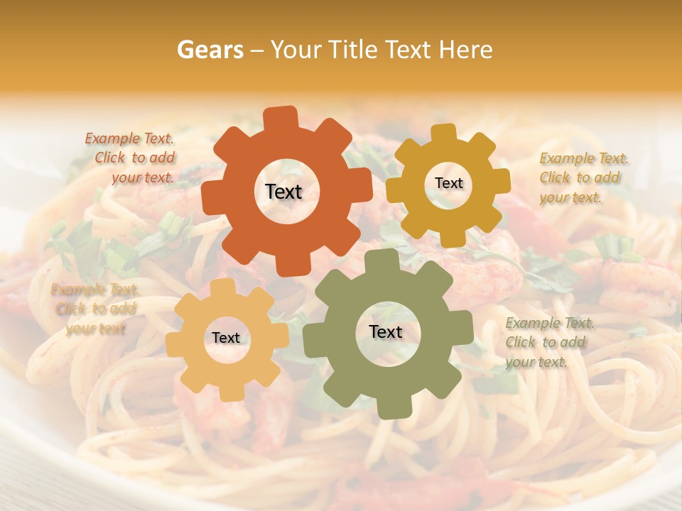 Menu Shrimp Tomato Pasta PowerPoint Template