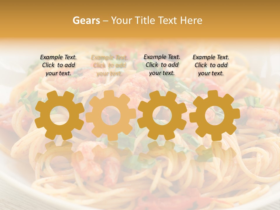 Menu Shrimp Tomato Pasta PowerPoint Template