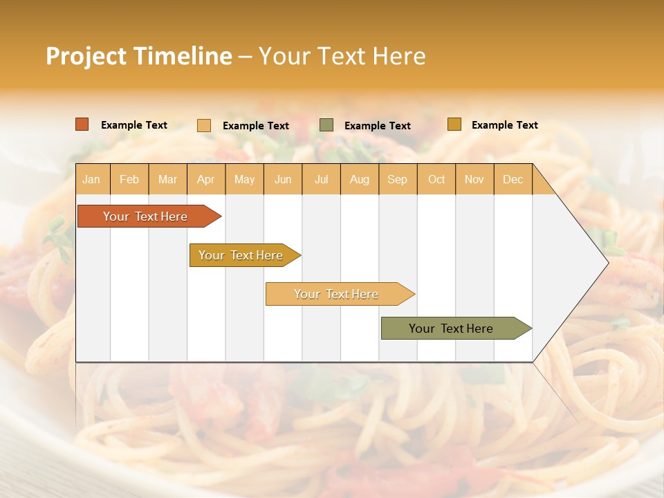 Menu Shrimp Tomato Pasta PowerPoint Template