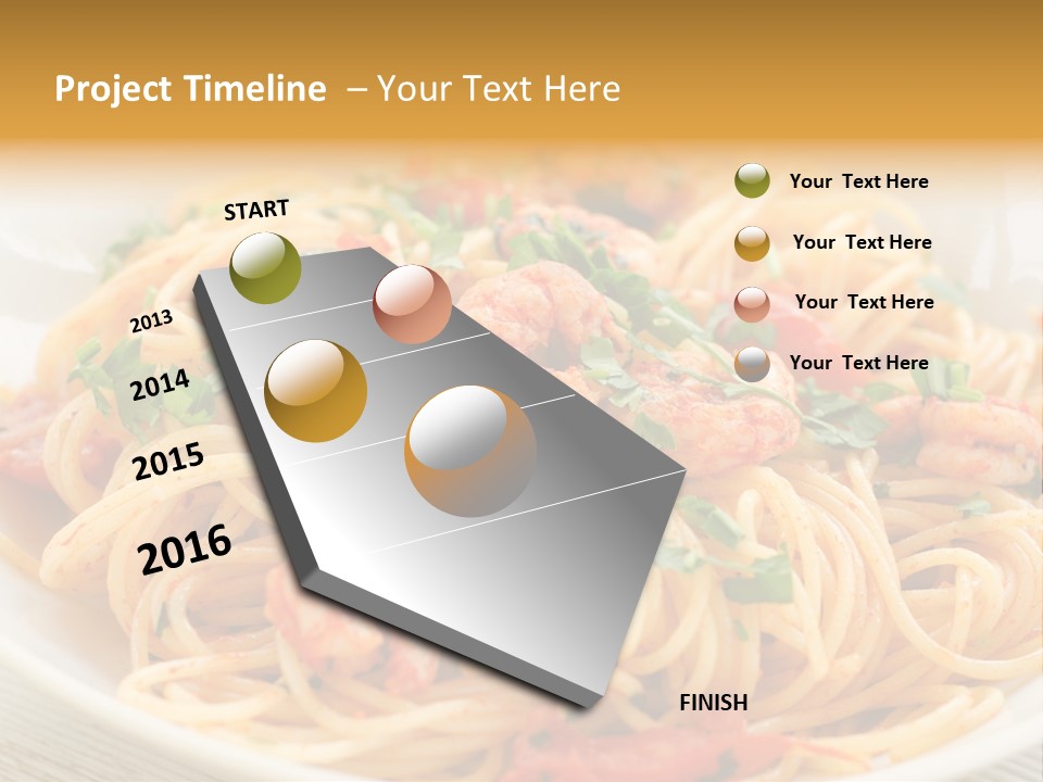 Menu Shrimp Tomato Pasta PowerPoint Template