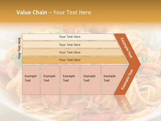 Menu Shrimp Tomato Pasta PowerPoint Template
