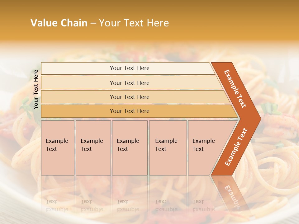 Menu Shrimp Tomato Pasta PowerPoint Template