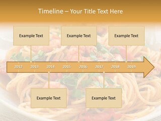 Menu Shrimp Tomato Pasta PowerPoint Template