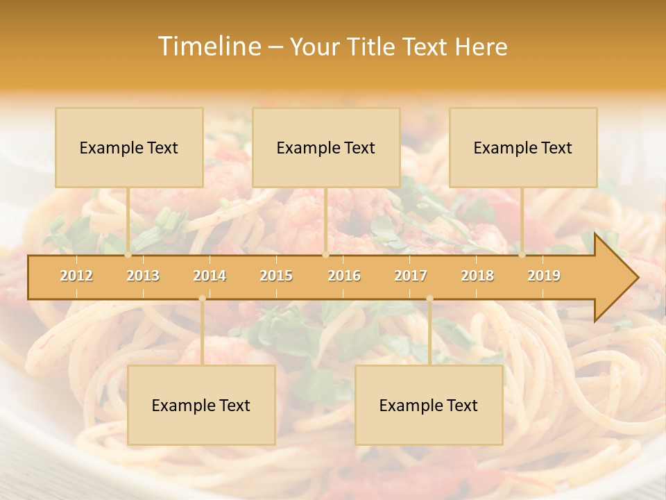Menu Shrimp Tomato Pasta PowerPoint Template