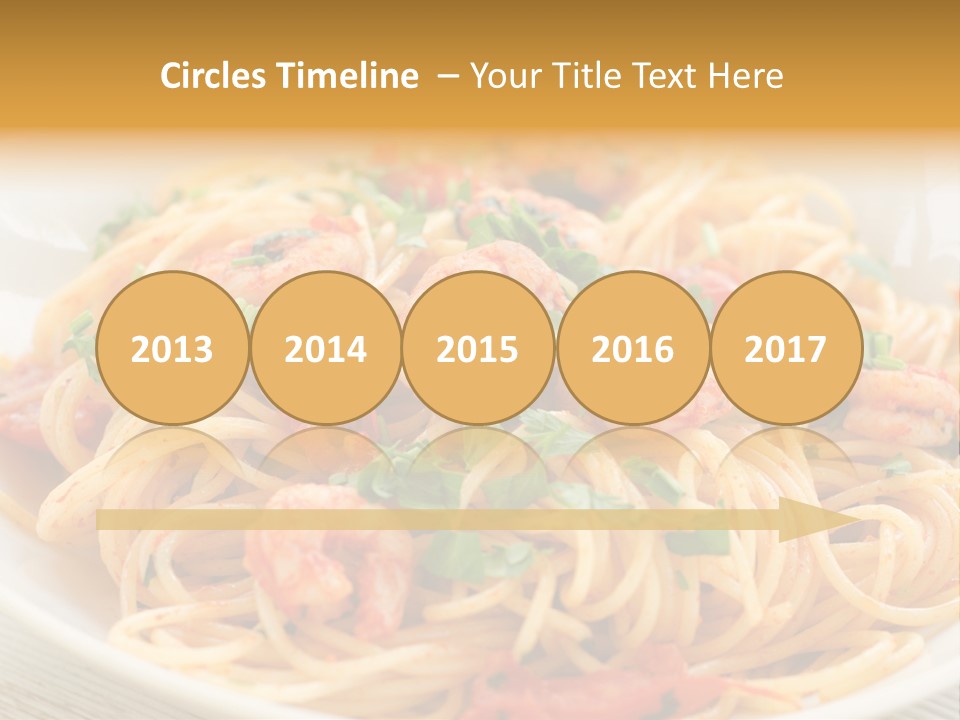 Menu Shrimp Tomato Pasta PowerPoint Template