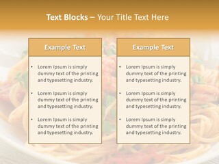 Menu Shrimp Tomato Pasta PowerPoint Template