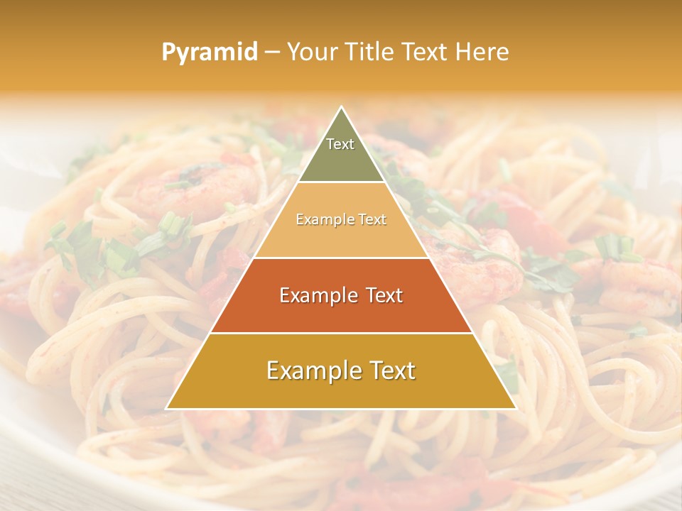 Menu Shrimp Tomato Pasta PowerPoint Template